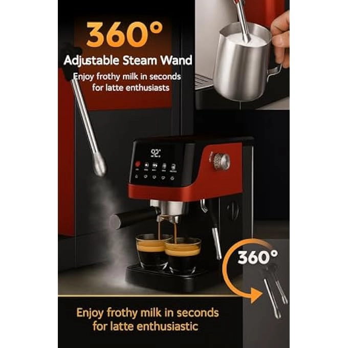 EC201GRB - Thermoblock Milk Frother Touch Screen