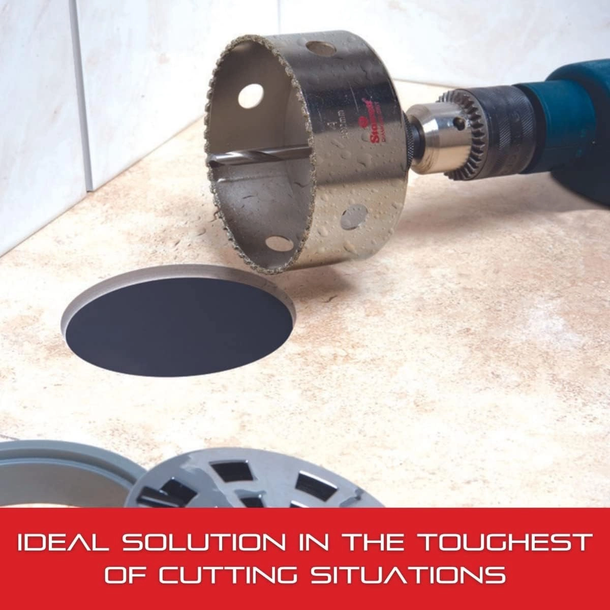 Diamond Grit Hole Saw - 414 porcelain glass ceramics brick stone