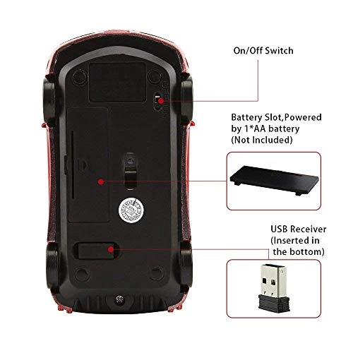 Car Shape Ergonomic Mouse - Wireless