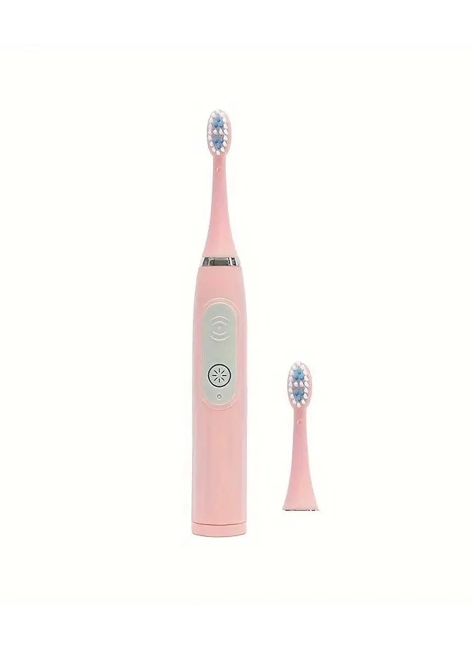 Electric Toothbrush - 2 Soft Bristle Brush Heads Travel