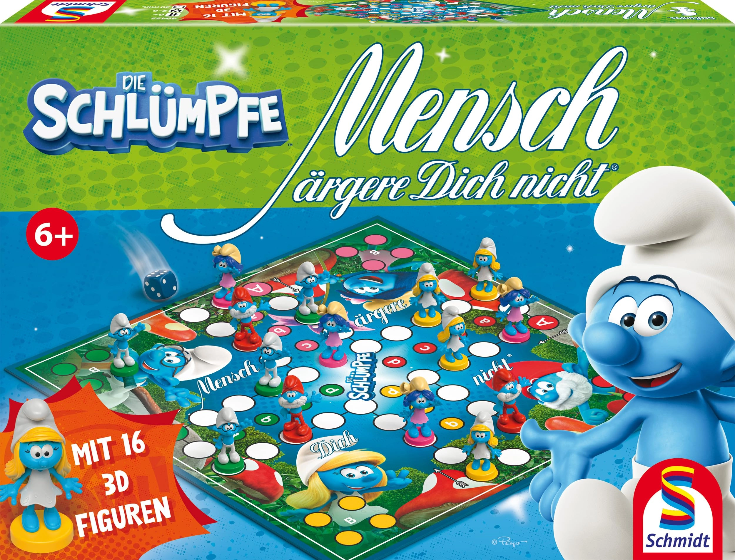Schmidt Spiele Mensch ärgere Dich Nicht: Die Schlümpfe (German)