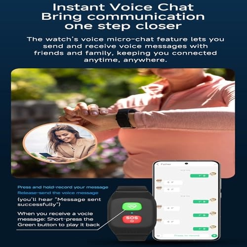 Fall Detection Smart Watch 40.5mm ABS + Silicone