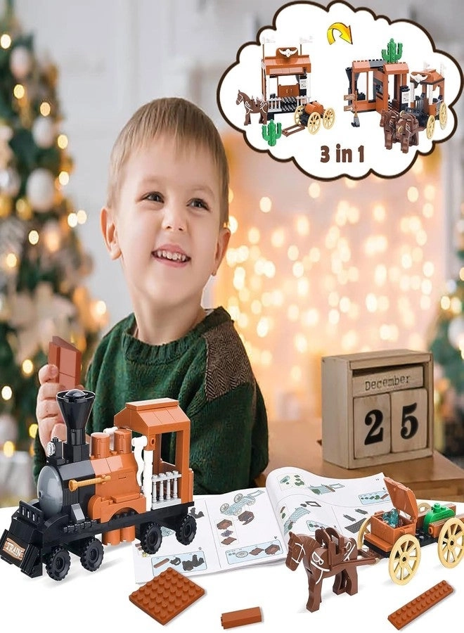 3in1 Train Horse Carriage - Western Cowboy