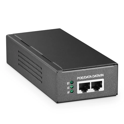 10G PoE Injector - 2 ports 65W 52V 10GBASE-T 10G/5G/2.5G/1G