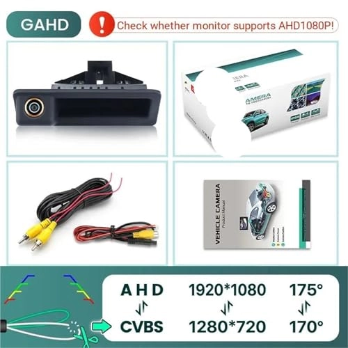 Rear View Camera Fisheye - Night vision Wired 1080P
