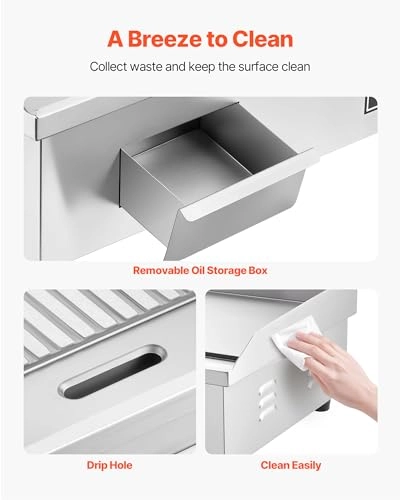 Commercial Electric Griddle - 2 zone(s) 535 x 300 mm