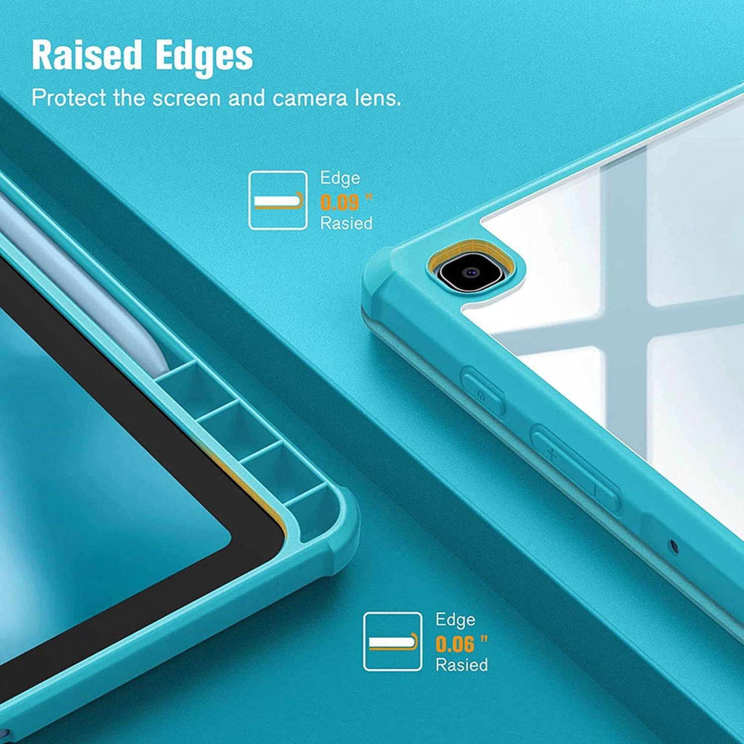 Magnetic Case with Screen Protector for Samsung Galaxy Tab S6 Lite 10.4-inch