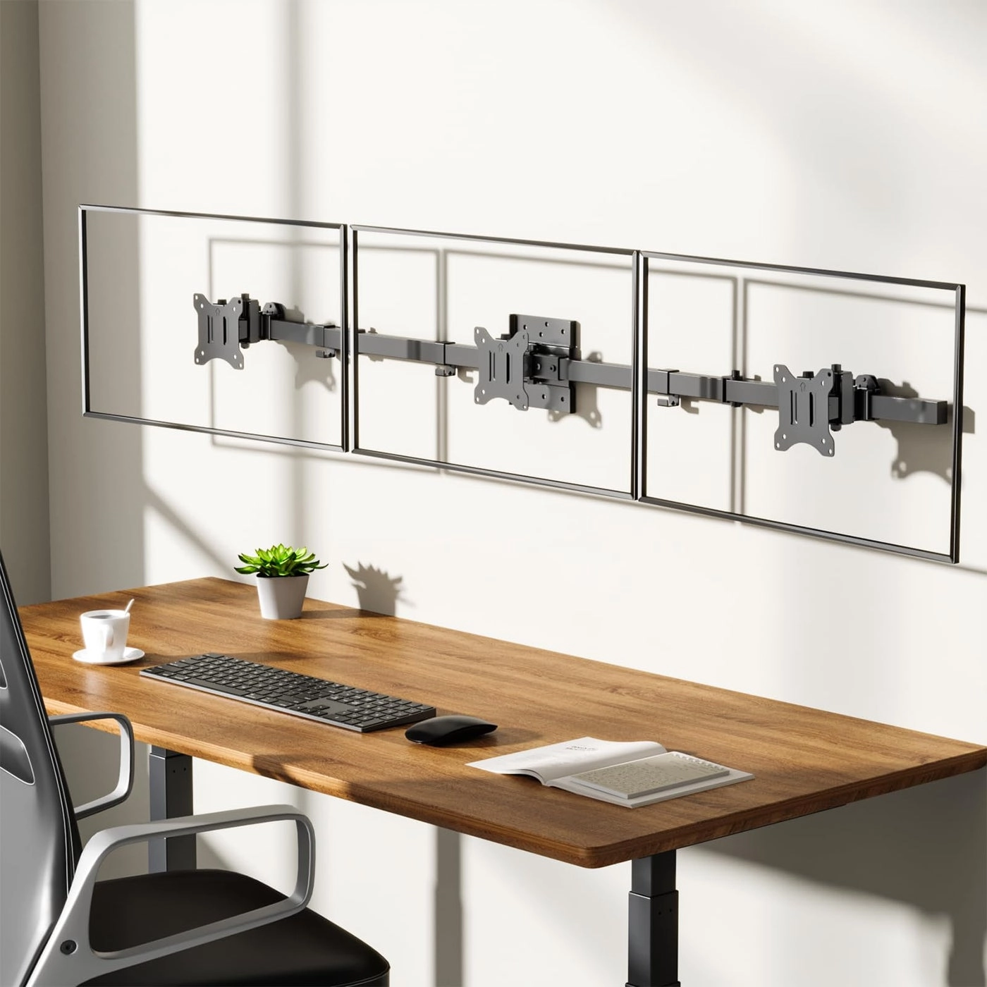 Triple Monitor Wall Mount - 3 17 to 32 Inch 75x75/100x100mm