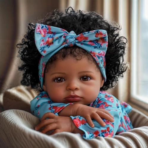 Reborn Baby Doll - 18Inch Black Ages 3+