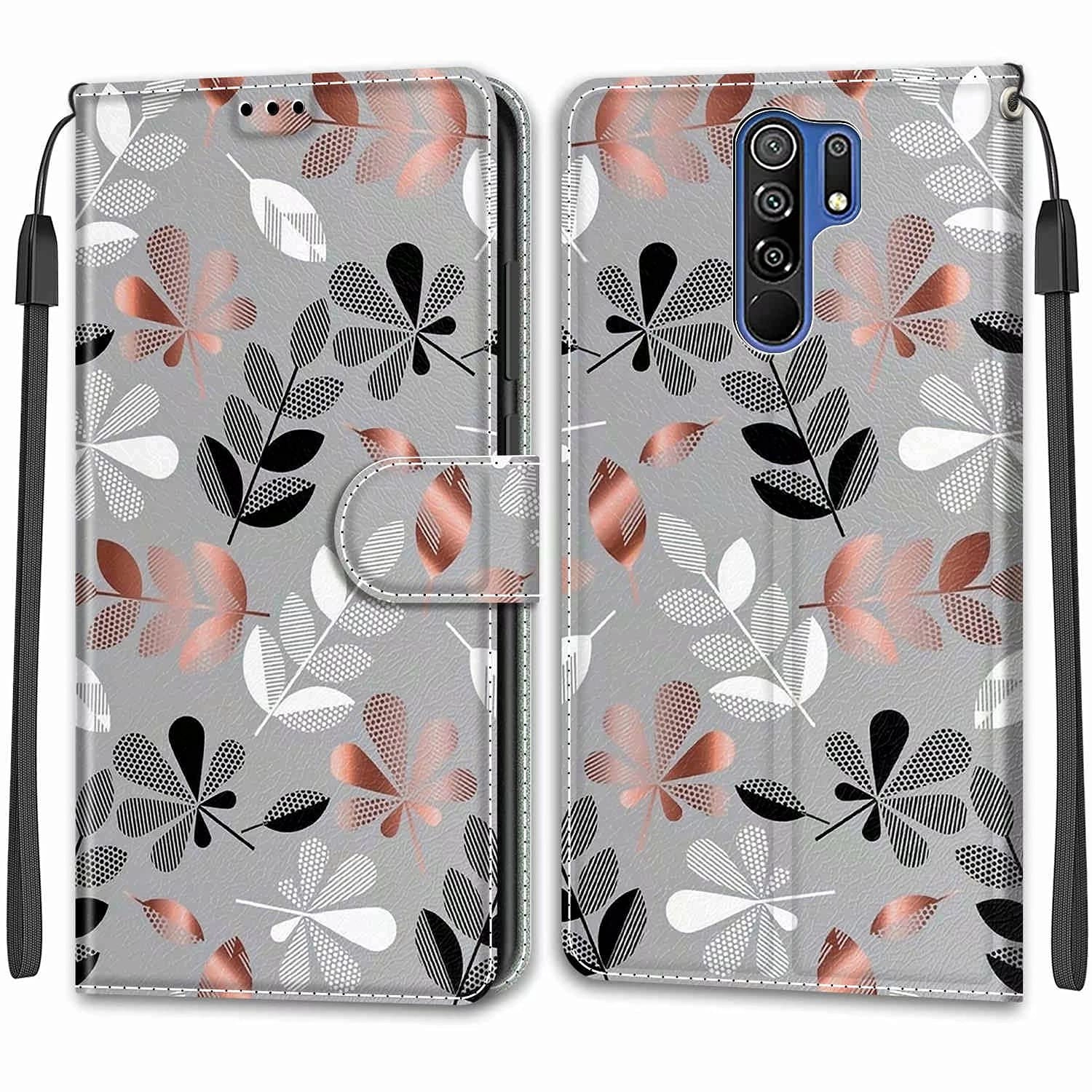 Wallet Case for Xiaomi Redmi 9 - PU Leather + Tpu