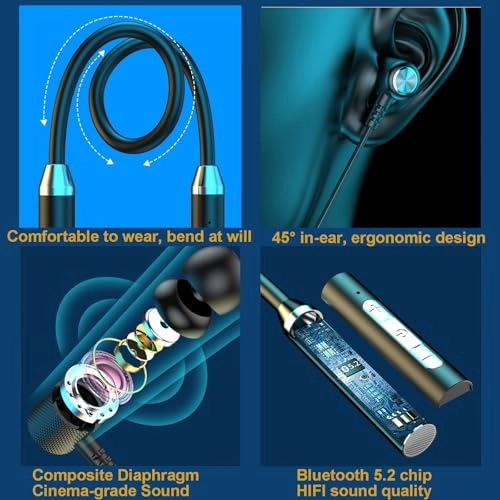 Neckband Headphones Wireless Earbud