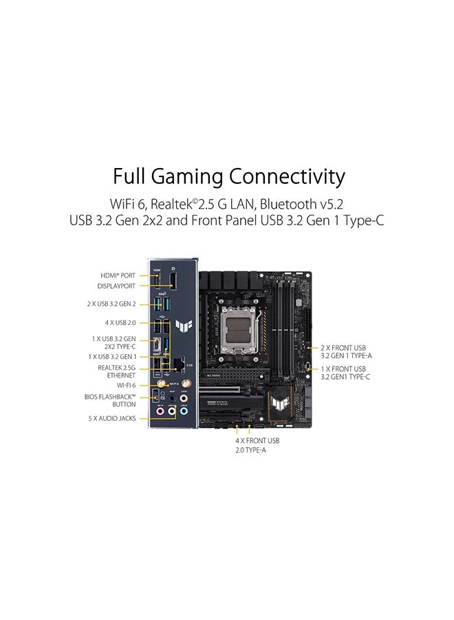 TUF GAMING B650M-PLUS - Micro-ATX AM5 Socket AMD B650 Chipset
