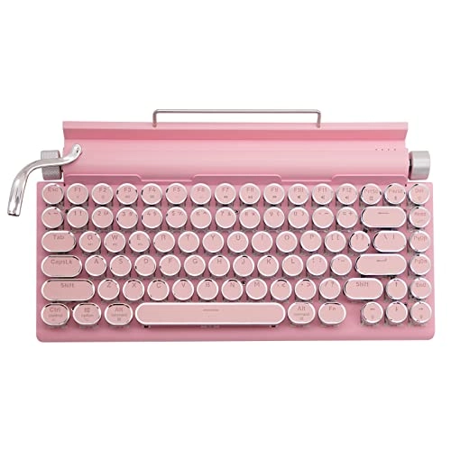 LED Backlit Retro Mechanical Keyboard - Bluetooth