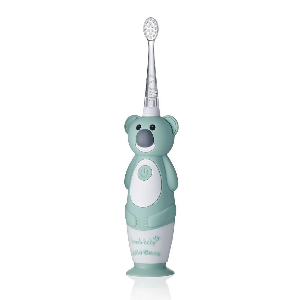 BrushBaby Wild Ones Koala Rechargeable Toothbrush - Light Blue