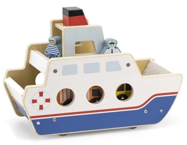 Wooden Ferry Boat - 18 Months Multi Colour