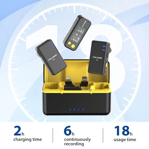 Wireless Lavalier Microphone System Wireless+USB+3.5mm-Mini-Jack+Lightning Microphone