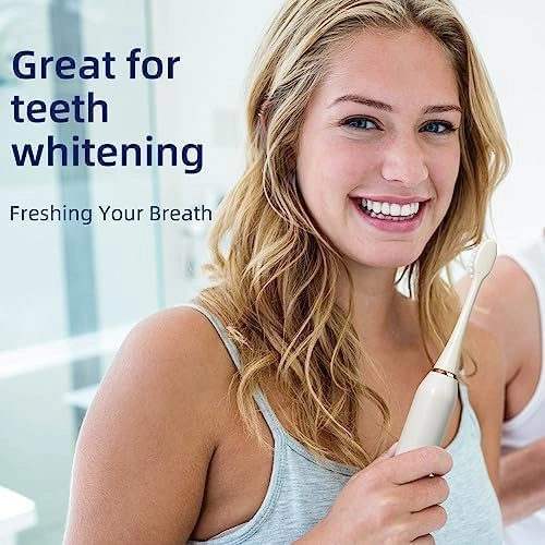 Sonic Electric Toothbrush - Rechargeable 4 Brush Heads 6 Modes