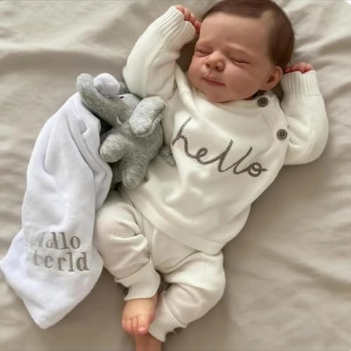 Reborn Baby Doll - 18 Inch Silicone Girl Sleeping Ages 3+