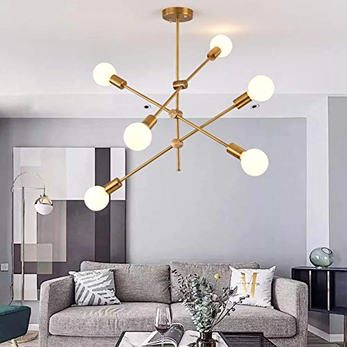 Glass Bubble Ball Chandelier - E27 9 heads