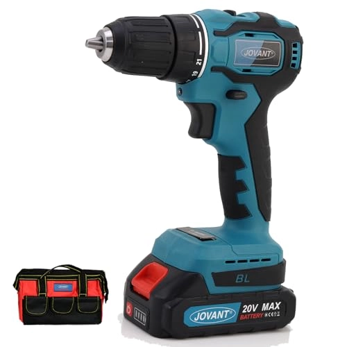 Cordless Drill - 3/8 Inch Keyless Chuck 21+1 Torque