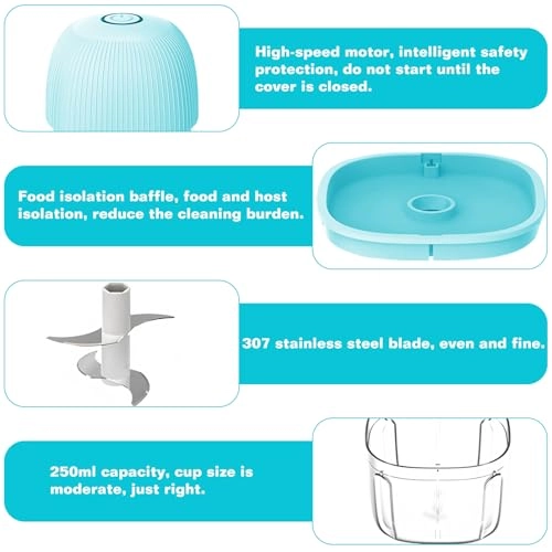 Electric Kitchen Chopper - 300 ml USB