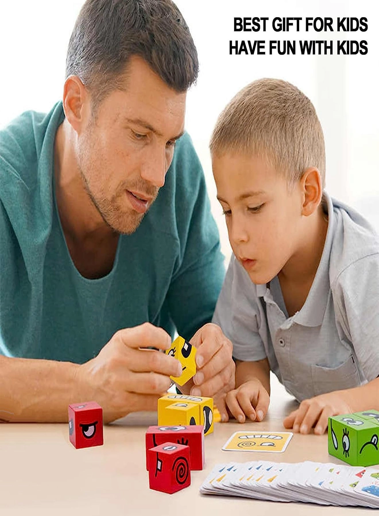 Face Changing Expressions Wooden Block Puzzles - 3+ Years 16 pieces