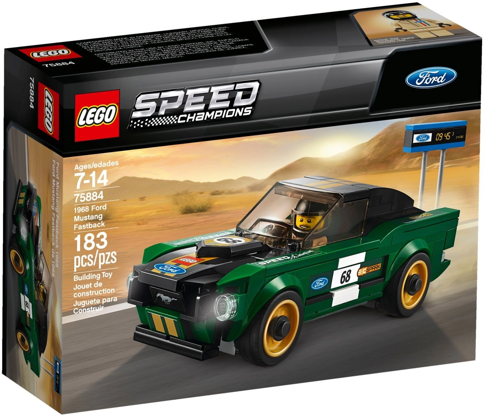 LEGO Speed Champions 1968 Ford Mustang Fastback (75884)