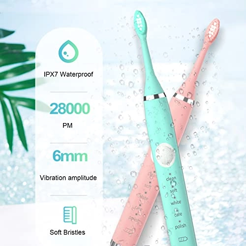 Electric Toothbrush - 4 Brush Heads USB Charging 5 Modes