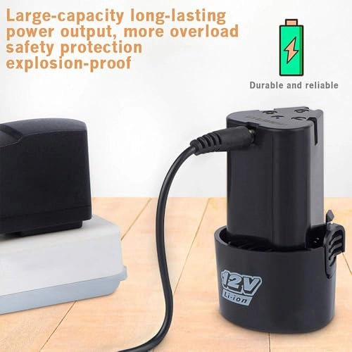 Cordless Screwdriver drill machine - 12V 0-10mm + 1200 mAh Battery + Charging Adapter + Polishing Pad kit - 5 inch