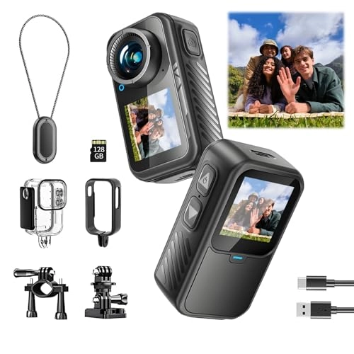 Dual Screen Sports Body Camera - 5 MP 128G
