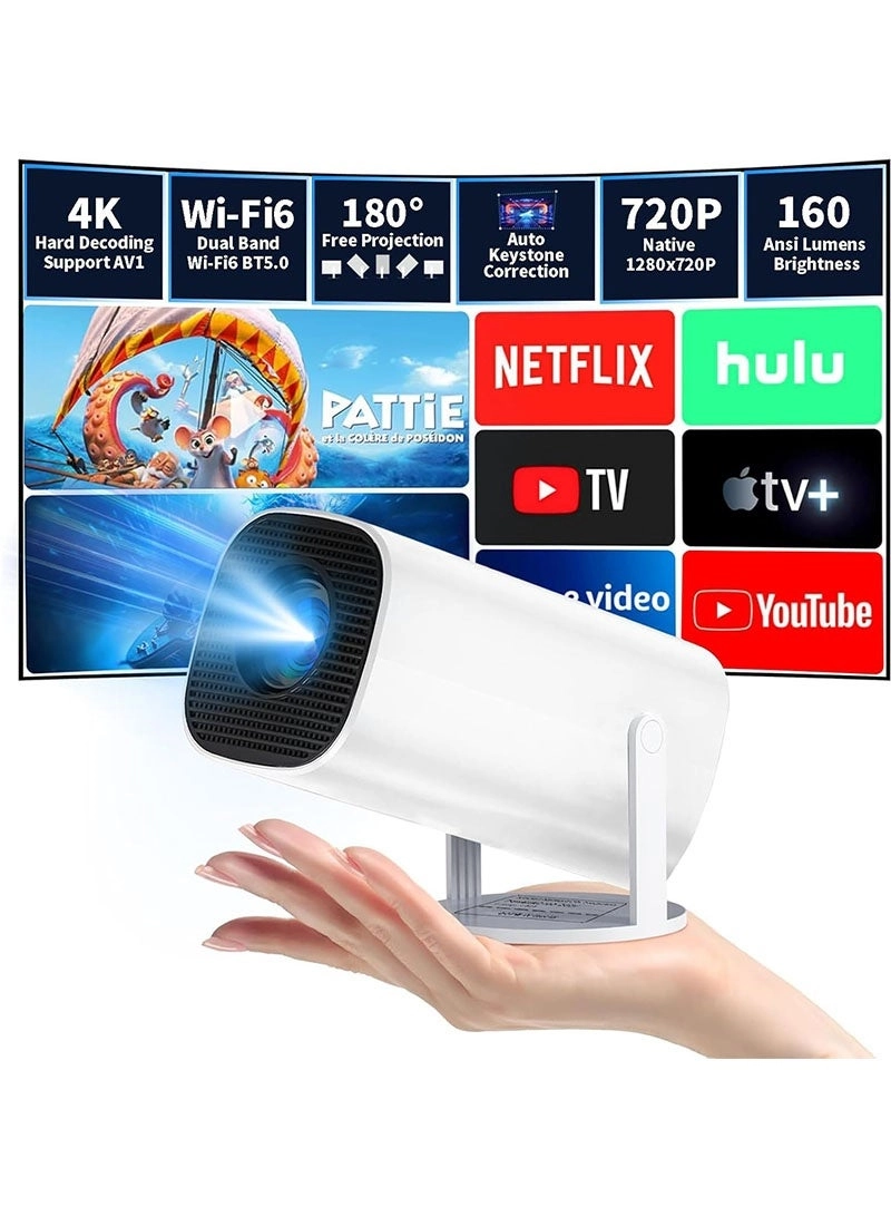 Yoawllty Mini Projector 4K - 210 ANSI lumens 1920x1080 pixels