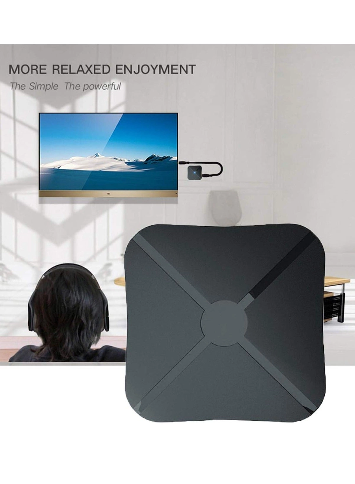 Bluetooth Adapter - 5.0 3.5mm Jack Aux built-in li-ion rechargeable 140mAh battery