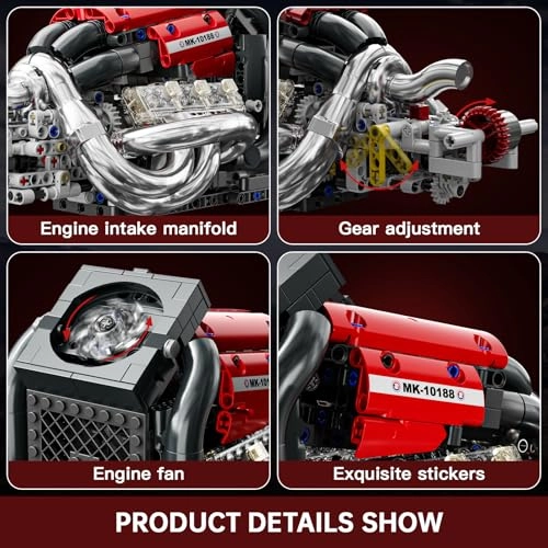 Engine Model (10188) - 980PCS STEM Kit