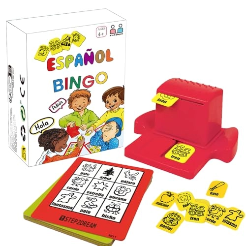 Spanish Vocabulary Bingo - Sight Words English & Arabic