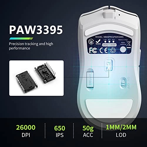M800PRO PAW3370 Gaming Mouse - Wireless