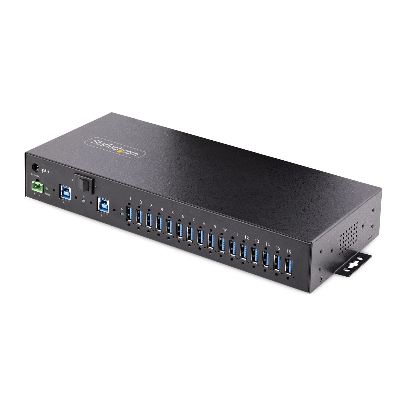 16Port Industrial USB 30 Hub - 2port host switch
