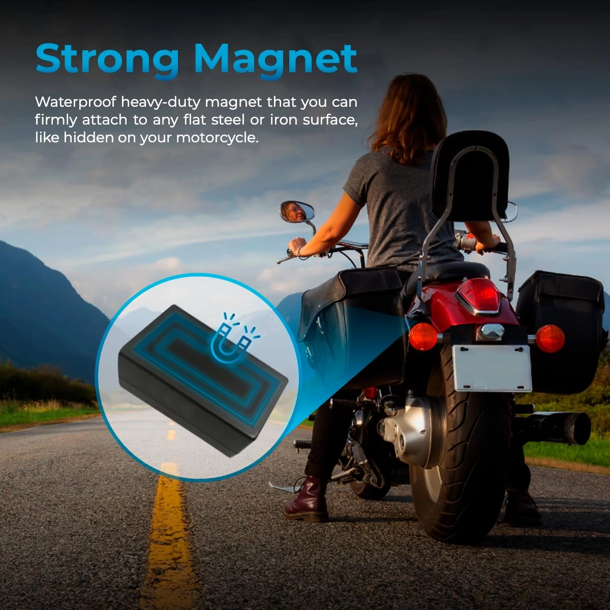 GPS Tracker - 4G LTE Real-Time Splashproof Built-in Magnet