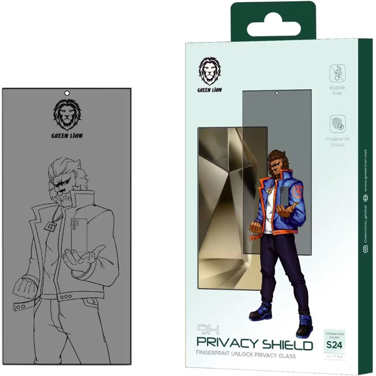 Privacy Screen Protector Samsung Galaxy S24 - 9H Tempered Glass