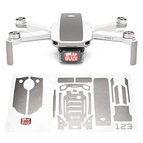 Skin Sticker Set Compatible with DJI Mini 2 - Titanium