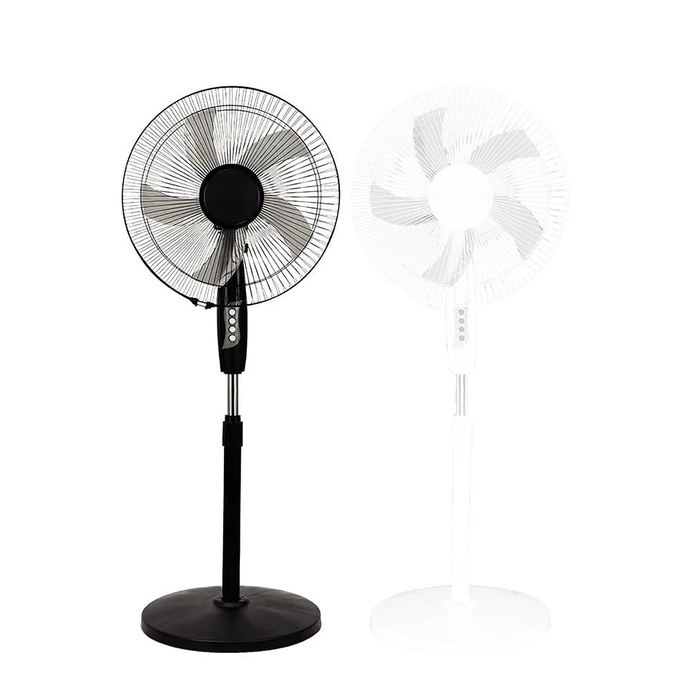 Denx Height adjustable pedestal fan - 16 inches 5-blade 3 cooling speeds