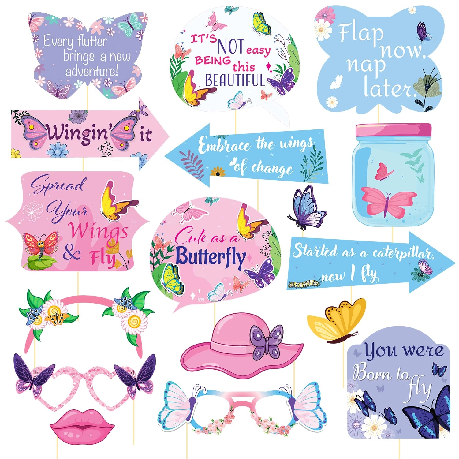 Happy Birthday Decoration Kit - 56Pcs Birthday