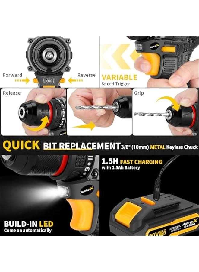 Brushless Compact Drill - 1.5AH 20V