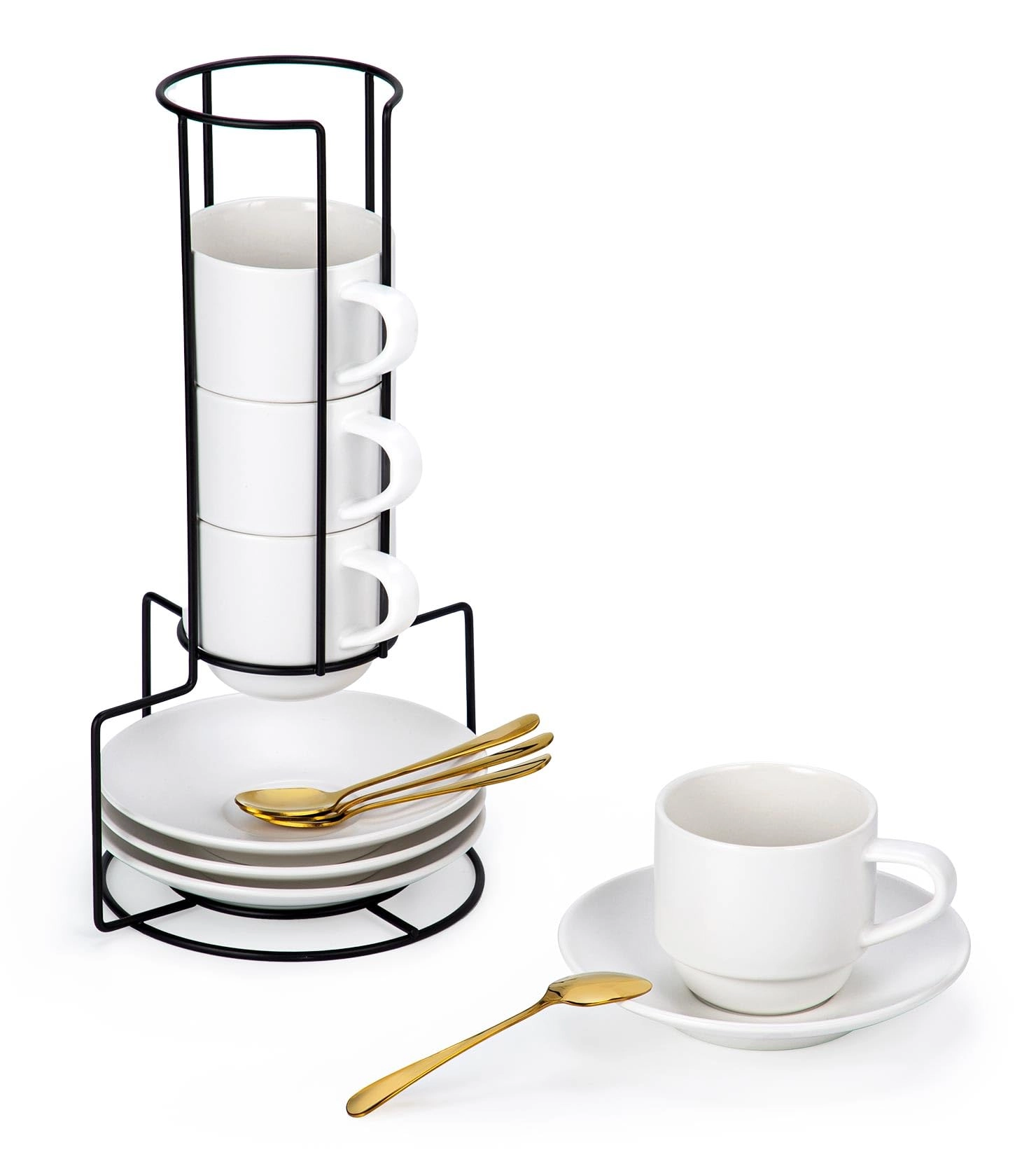 lareina Cappuccino Cups - 4 pcs Matte