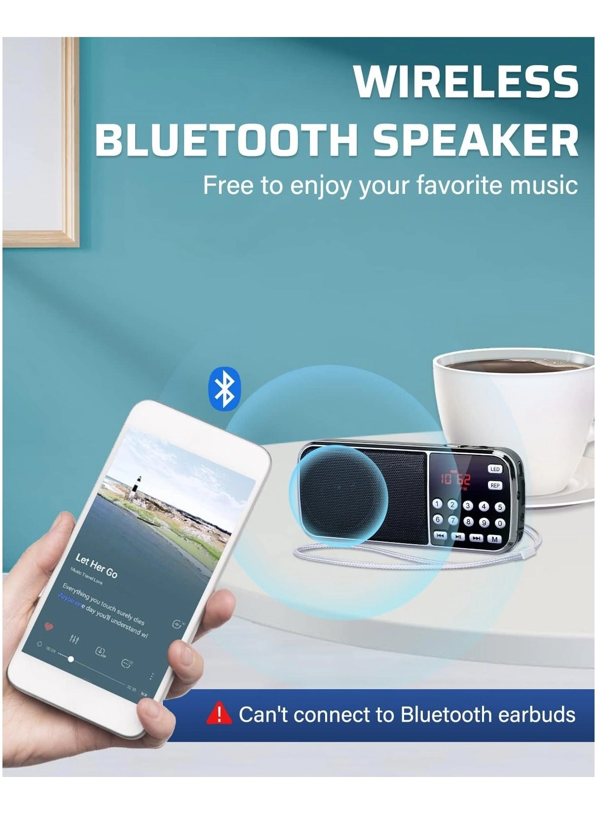 Bluetooth Radio Speaker - FM