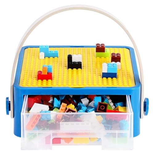 Building Block Bricks Storage Box - Plastic