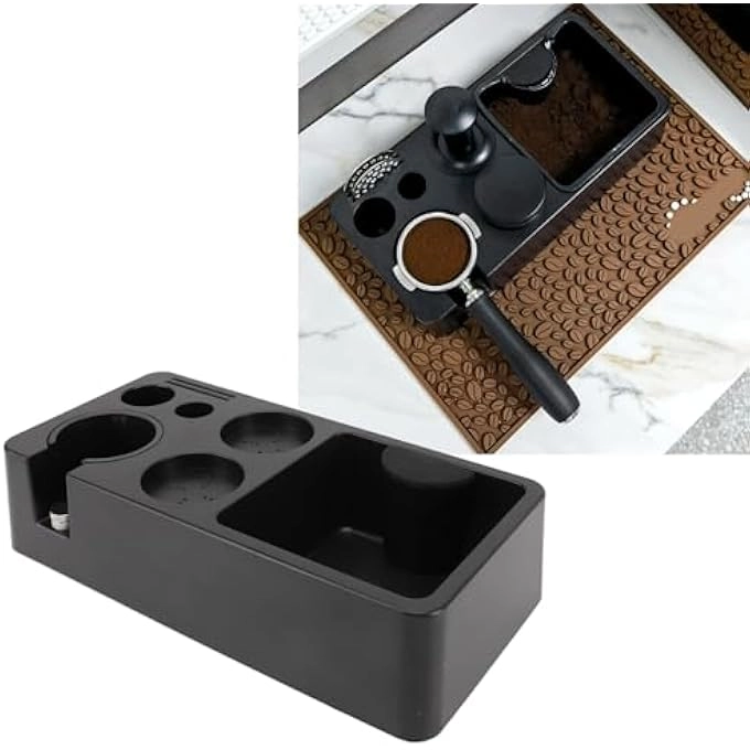 Espresso Tamping Station - Knock Box Coffee Accessory Organizer