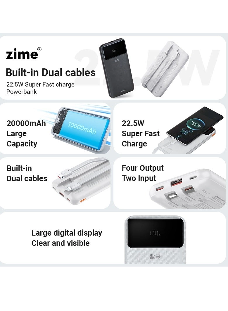 B225 - 10000 mAh 22.5W Fast-Charging 1 USB-A