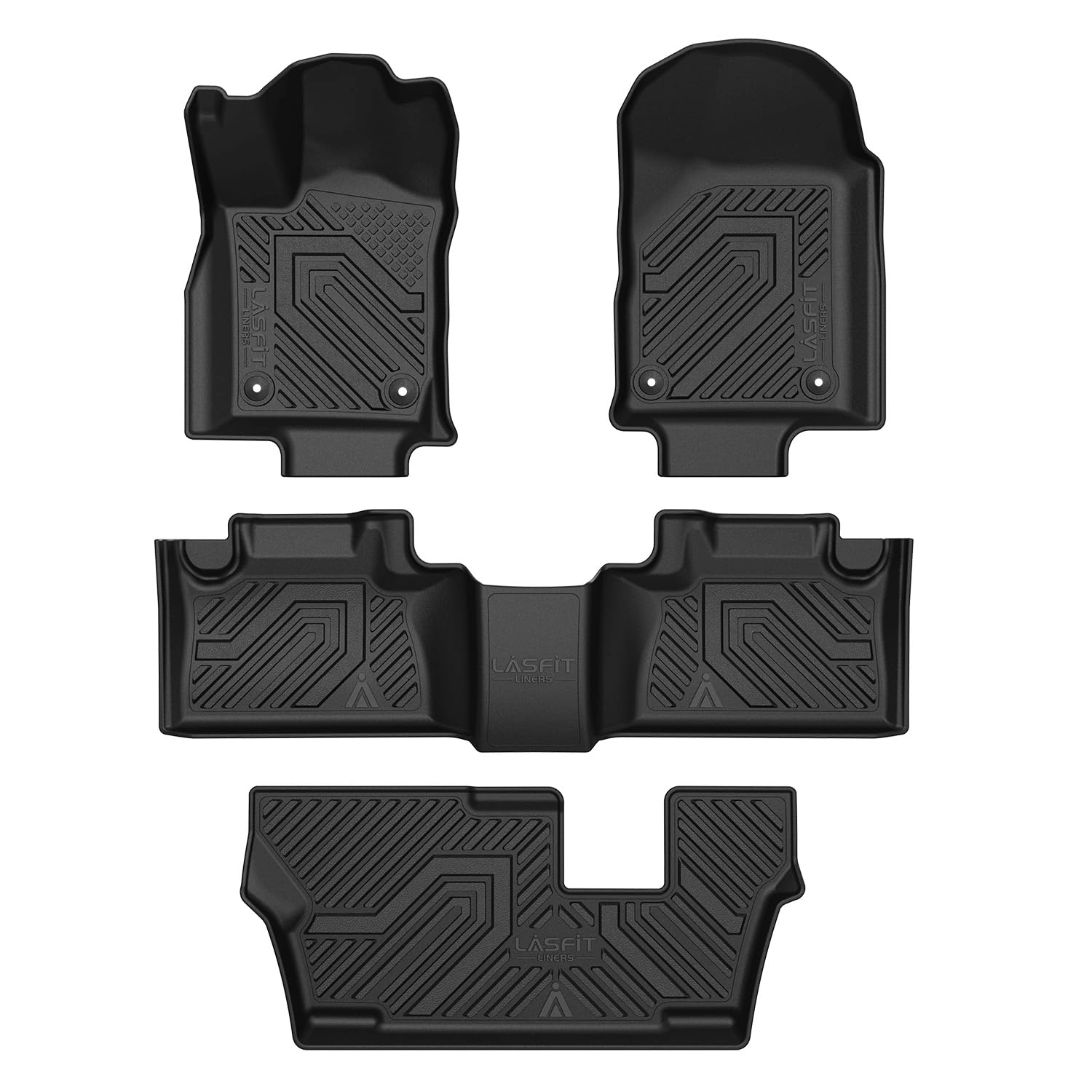 LASFIT Floor Mats for Dodge Durango - 2016-2026 2nd Row Bench Seating(7seats)