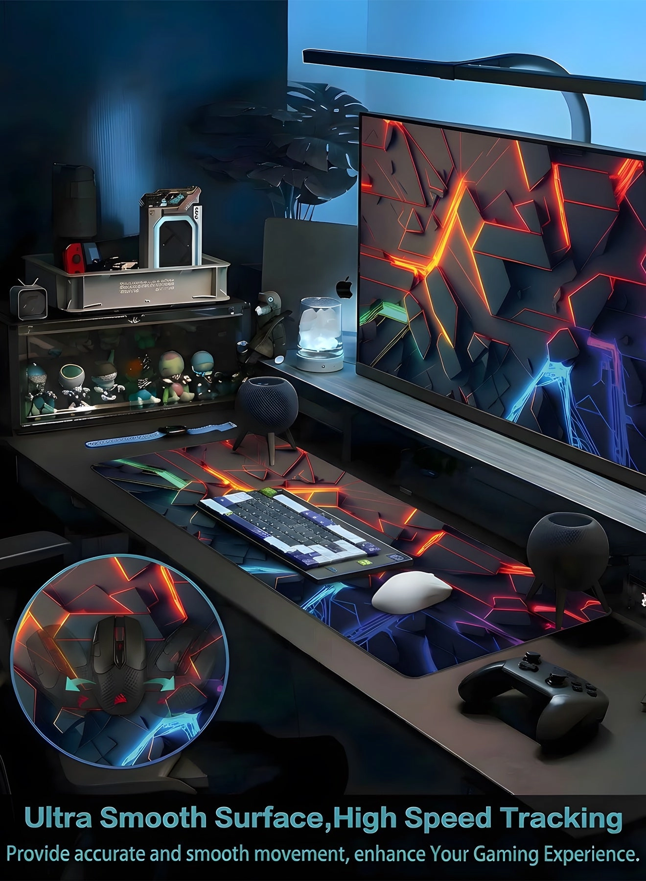 3DLine Cloth Gaming Mouse Pad - 80x30 cm