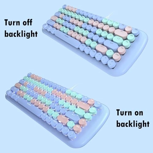 Cute Colorful Wired Mechanical Keyboard - Wired